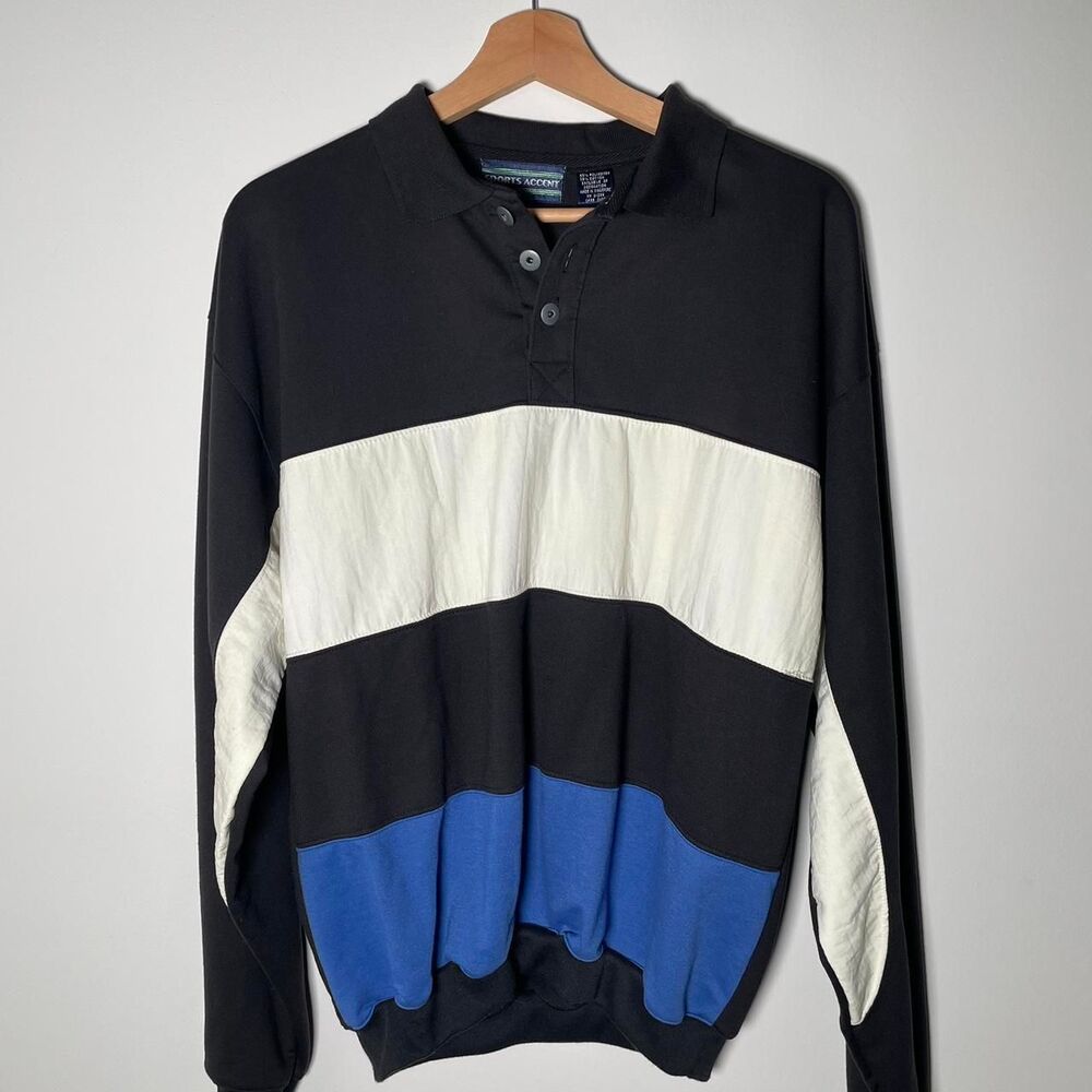 Sports Accent Rugby Shirt, white line seems a little discolored from age